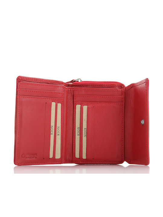 345 Small Leather Women's Wallet Classic Red