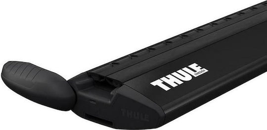 Thule Μπάρες Οροφής Αλουμινίου Wingbar Evo 118εκ. Universal (Σετ χωρίς πόδια) Μαύρες