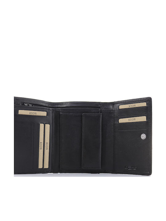 350 Small Leather Women's Wallet Classic Black