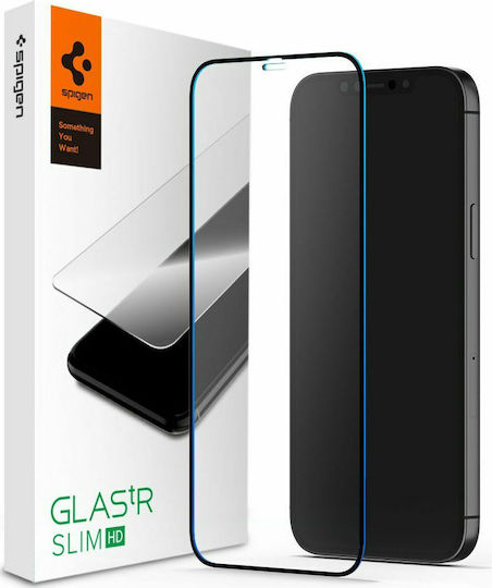 Spigen GLAS.tR 2.5D Закалено стъкло за цялото лице (iPhone 12 Pro Max)