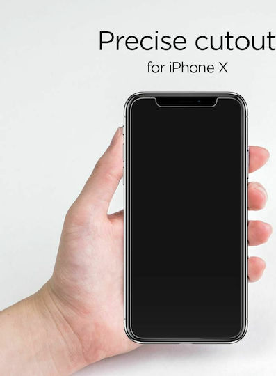 Spigen GLAS.tR 2.5D Закалено стъкло за цялото лице (iPhone 12 Pro Max)