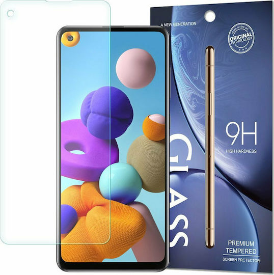 2.5D Закалено стъкло за цялото лице (Galaxy A21s)