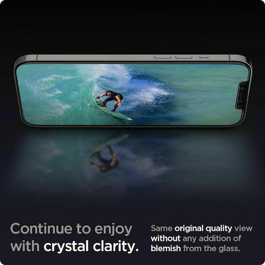 Spigen GLAS.tR EZ Fit Закалено стъкло 2бр (iPhone 12 mini)