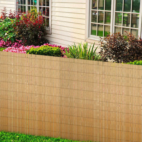 vidaXL Bamboo Fencing with Whole Reed 1x10m 147738 vidaXL Bamboo Fencing with Whole Reed 1x10m 147738