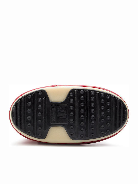 Icon Nylon Cizme Dama De Zapadă Roșii