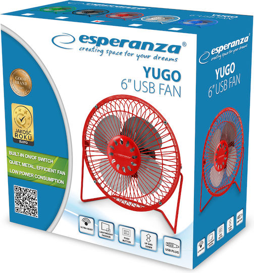 Esperanza Yugo Red Fan USB Rot