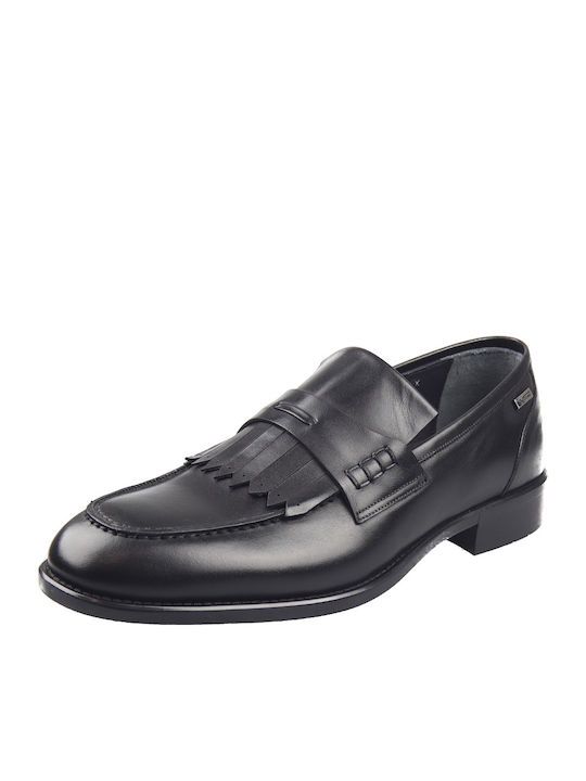 GK Uomo AB3522-11561-DF Men's Leather Loafers Black