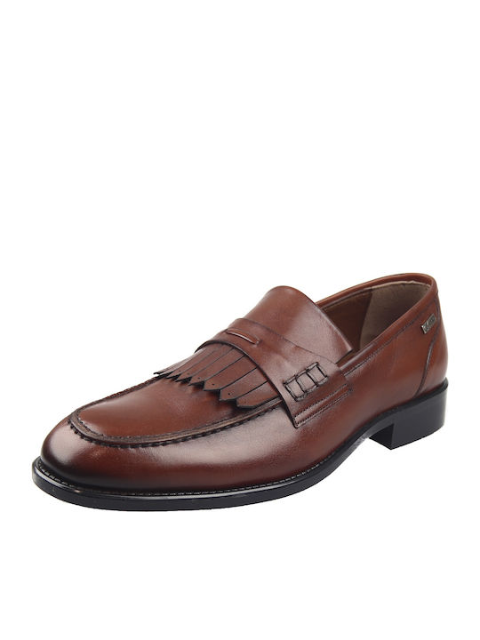 GK Uomo AB3522-11561-DF Men's Leather Loafers Brown