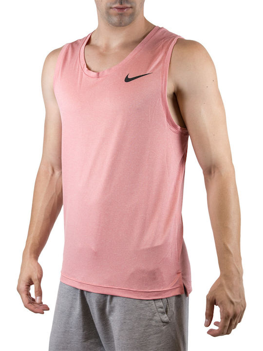 Nike Pro Herren Sportliches Kurzarmshirt Dri-Fit Rosa