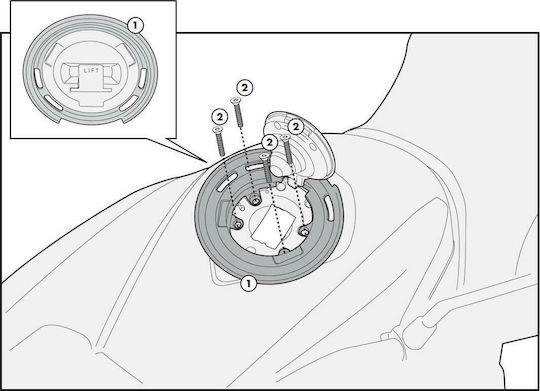 Givi Tank Mounts for BMW S1000RR BMW S 1000 RR 2012-2014
