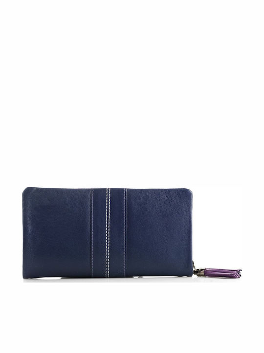 125M Large Leather Women's Wallet Purple