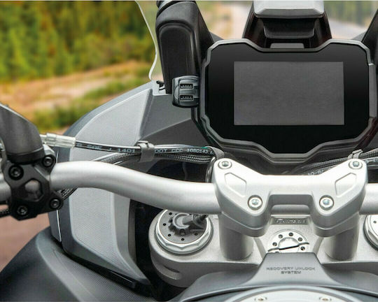 Lampa Fix Trek 2 Waterproof Motorcycle Charger Fast Charging with Ports: 2xUSB
