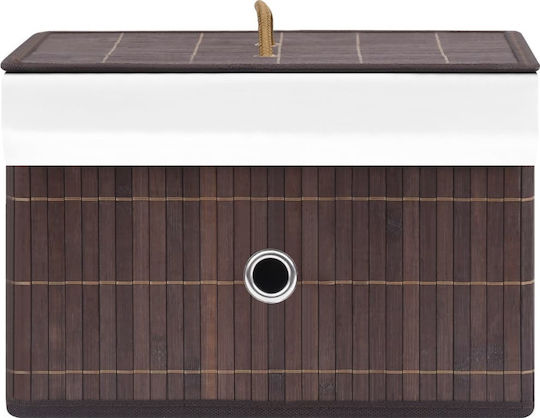 vidaXL Wooden Storage Box with Lid Brown 31x31x20cm 4pcs