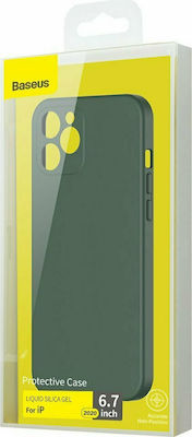 Baseus Liquid Silicone Back Cover Green (iPhone 12 Pro Max)