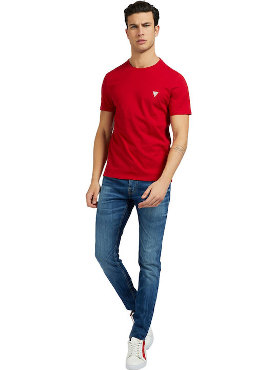 Guess Men's T-Shirt Monochrome Red