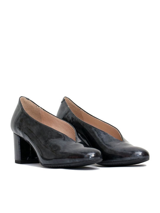 D'CHICAS Women's Pumps 2331 Leather - Patent Leather Grapnel