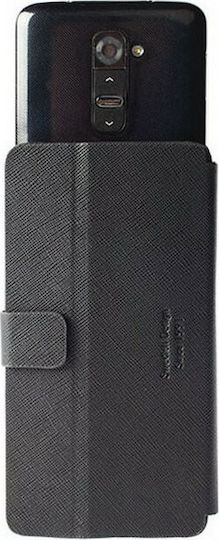 Krusell Leather Malmo Flipwallet Slide 4XL (Μαύρο)