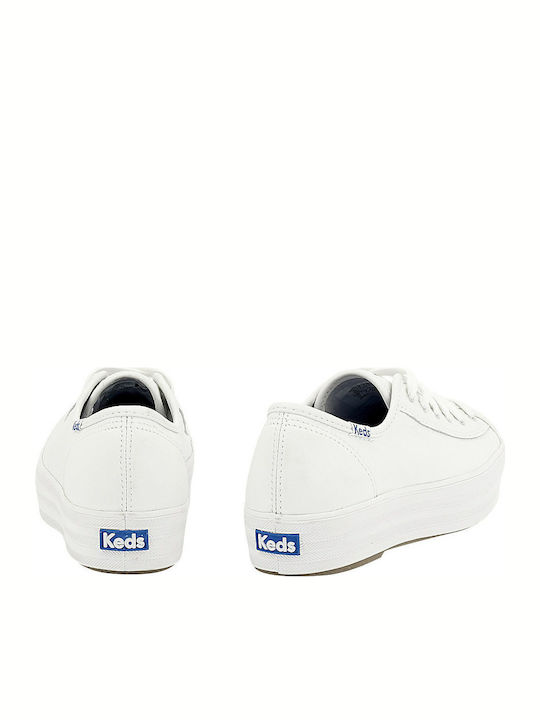 Triple Kick Damen Flatforms Sneakers Weiß
