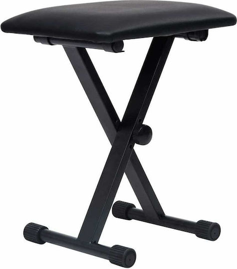 vidaXL Keyboard Stand with Adjustable Βench Stand Floor for Keyboards