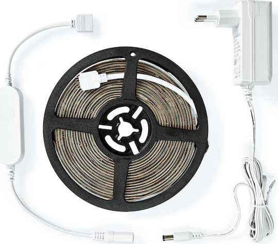 Nedis Wasserdicht Smart LED-Streifen Wi-Fi 12V RGBW Licht 5m Typ SMD5050 mit Netzteil