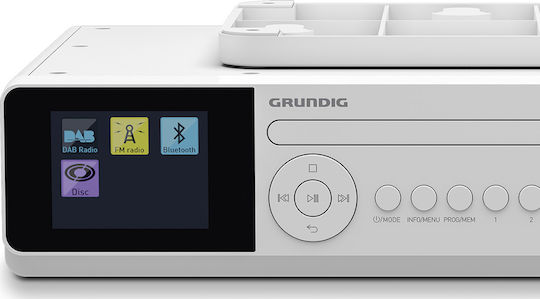 Grundig DKR 2000 BT Επιτραπέζιο Ραδιόφωνο Ρεύματος DAB+ με Bluetooth Λευκό
