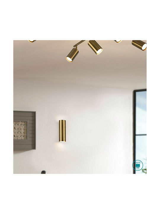 Trio Lighting Marley Modern Lamp Wall with Socket GU10 Gold 6x8x6cm