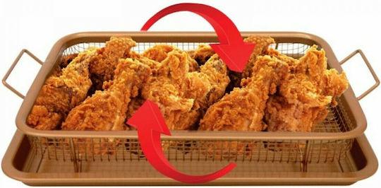 Pyramis Crispy Tray Ταψί για Τηγάνισμα Τρυπητό Ταψί από Χαλκό με Αντικολλητική Επίστρωση