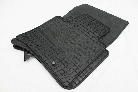Frogum Set of Front and Rear Mats 4pcs Tray Type for Volkswagen Touareg 2010+ Black