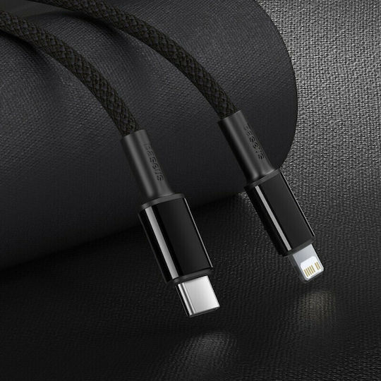 Baseus High Density Braided USB-C to Lightning Cable 20W Black 1m (CATLGD-01)