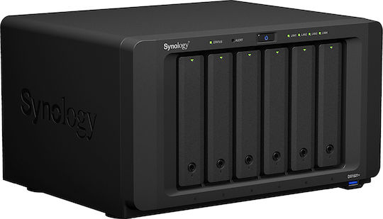 Synology DiskStation DS1621+ NAS Tower με 6 θέσεις για HDD/SSD και 4 θύρες Ethernet