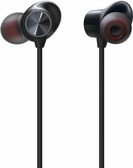 OnePlus Bullets Z In-ear Bluetooth Handsfree Ακουστικά με Αντοχή στον Ιδρώτα Μαύρα