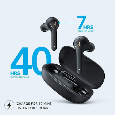 Soundcore by Anker Life P2 In ear Bluetooth хендсфри Слушалки с Устойчивост на Пот и Кутийка за Зареждане Черен