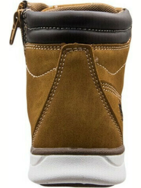 Kids Boots with Zipper Tabac Brown