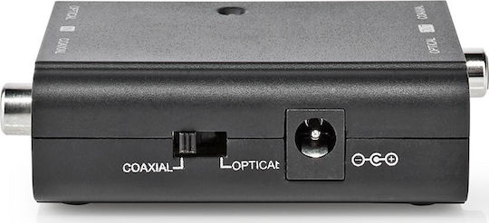 Nedis Μετατροπέας RCA male σε RCA / Toslink female 1τμχ ACON2507BK