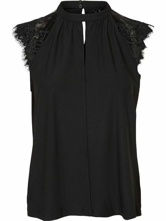Bluza Damă De Vară Fără Mâneci Neagră