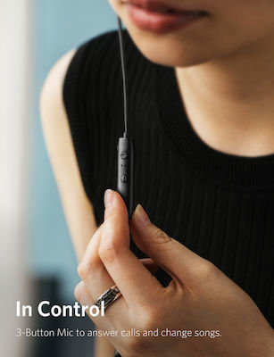 Anker Soundbuds Slim+ In-ear Bluetooth Handsfree Μαύρο