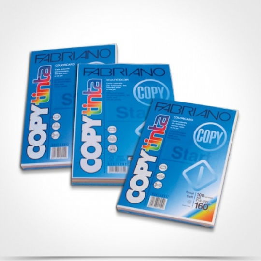 Fabriano Copy Tinta Colorcard Χαρτί Εκτύπωσης A4 160gr/m² 100 φύλλα Soft