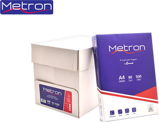 Metron Metron Premium Paper 80gr/m² A4 500 φύλλα