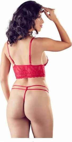 Cottelli Collection Sexy Lace Bra Set Red