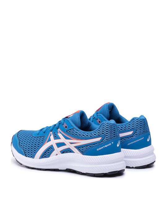 Contend 7 Gs Kids Sports Shoes Running with Laces Light Blue
