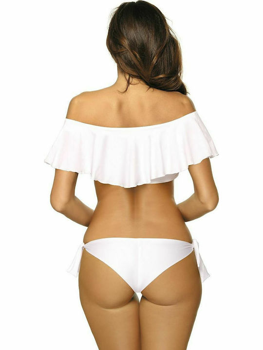 Marko Keira M-465 Set Bikini Brazil Λευκό
