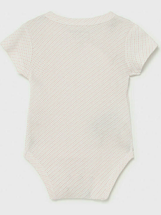 Mayoral Baby Bodysuit Set Short-Sleeved with Pants Pink