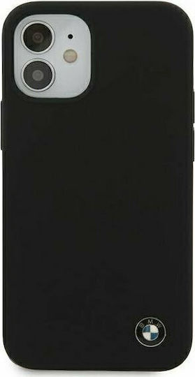 BMW Signature Back Cover Silicone Black (iPhone 12 mini)