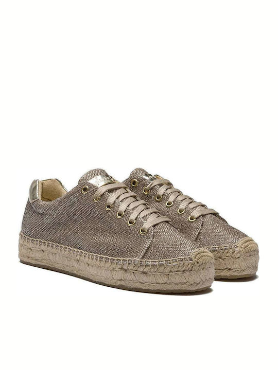 Winn Women's Fabric Espadrilles Gold