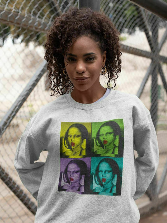 Mona Lisa Sweatshirt W - WHITE