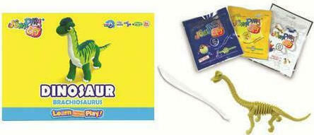 Jumping Clay Brachiosaurus Children's Clay Set Multicolourς 38gr C2-2