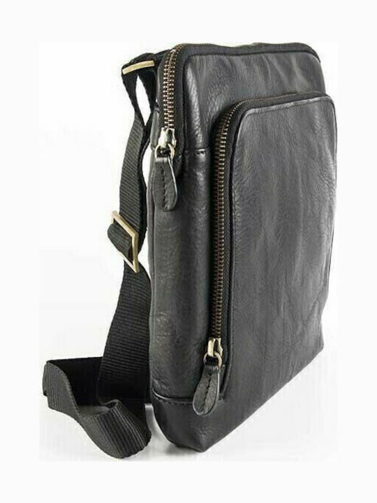 Leather Men's Bag Shoulder / Crossbody Black