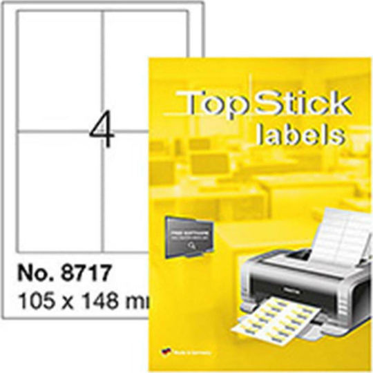 Topstick 400 Self-Adhesive Rectangular A4 Labels 105x148mm