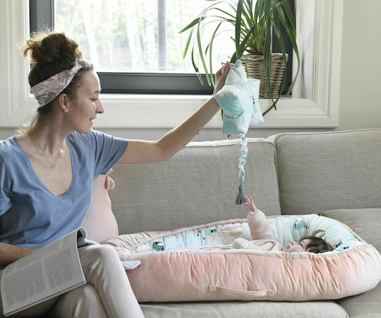 La Millou Baby Nestkissen Nest Wild Blossom 103.00980 Rosa 110x70cm