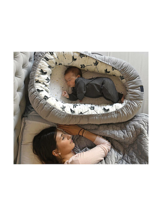 La Millou Βρεφικό Μαξιλάρι Φωλιά Nest Wild Blossom Ροζ 110x70εκ.